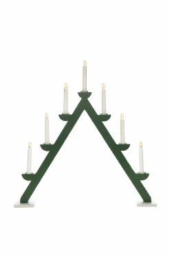 Elljusstake 7 Lj Trä 56cm