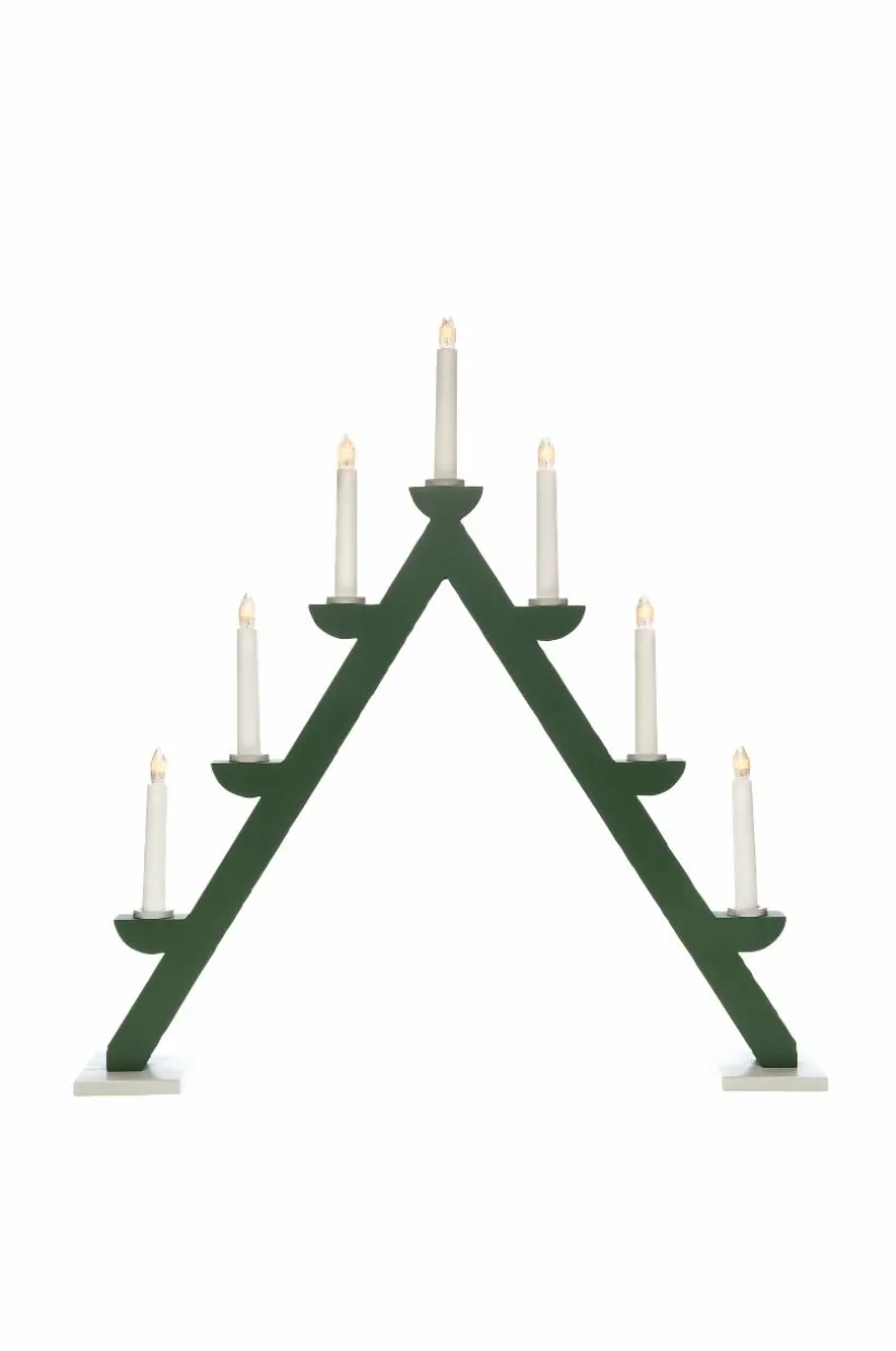 Elljusstake 7 Lj Trä 56cm