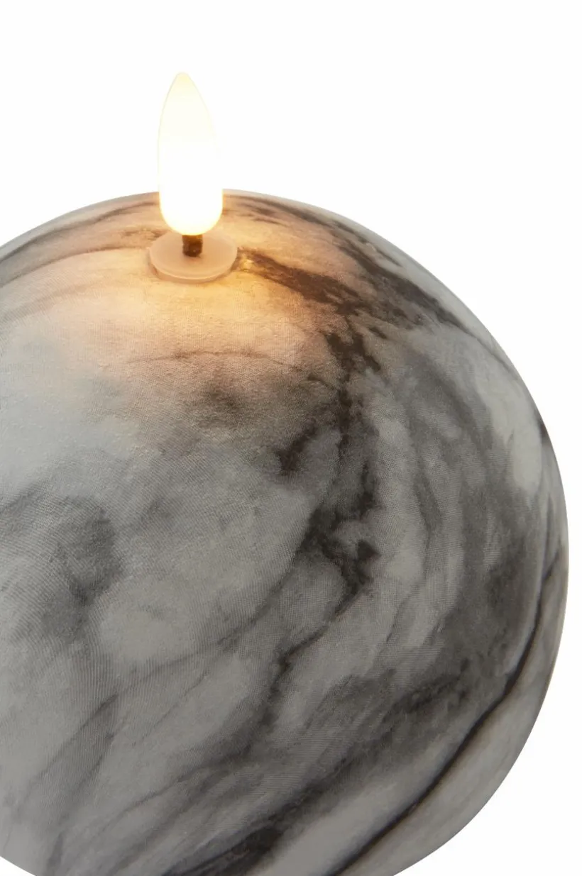 FLAMME MARBLE Blockljus LED 12 Cm