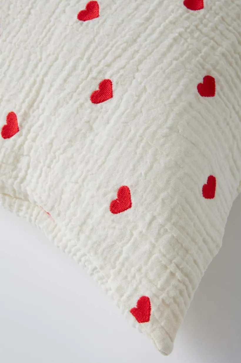 HEARTS örngott 90x50 Cm - Ekologisk