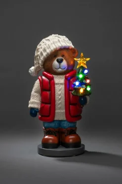 Liten Teddybjörn LED Höjd 38,5 Cm