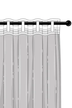 LUNI Multifunktionsgardin 1 Längd - Extra Bred