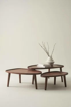 MANIAGO Soffbord 3-delar 64x95 Cm/55x84 Cm/45x68 Cm