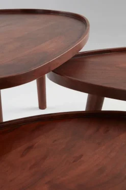 MANIAGO Soffbord 3-delar 64x95 Cm/55x84 Cm/45x68 Cm