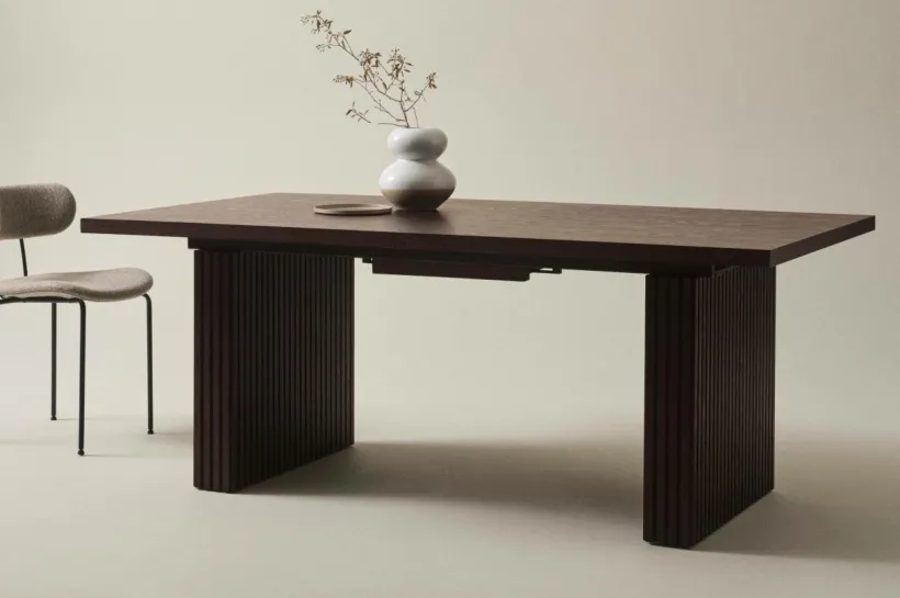 PALANZO Matbord Med Iläggsskiva 105x196+45 Cm