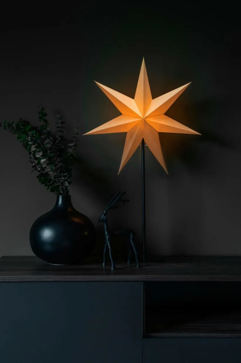 Pappersstjärna Metallfot Höjd 80 Cm