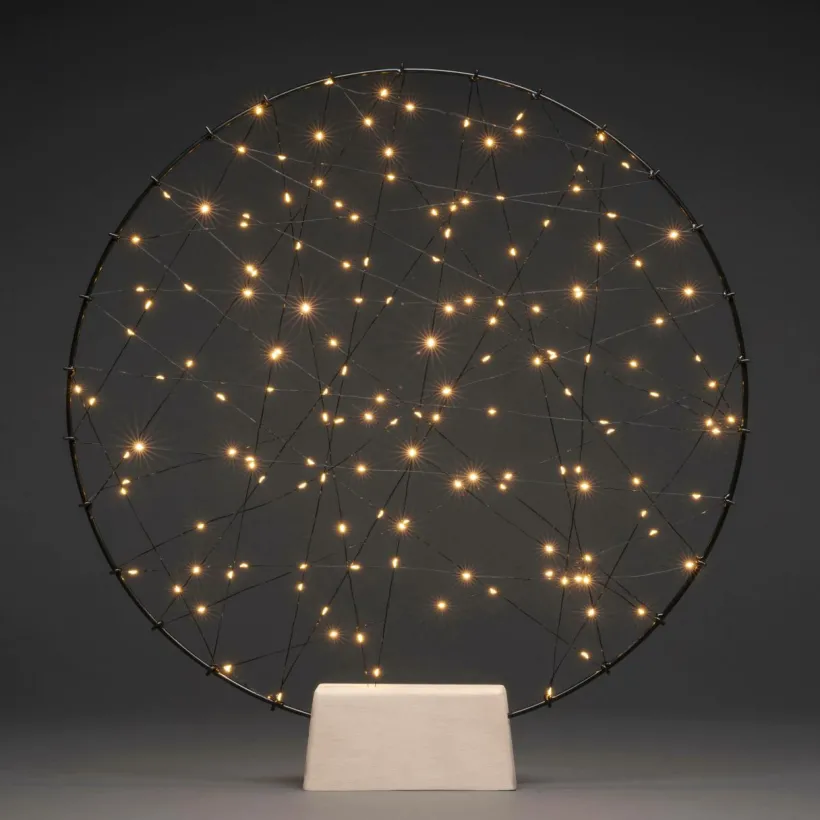 Rund Metalldekoration 160 LED 64cm