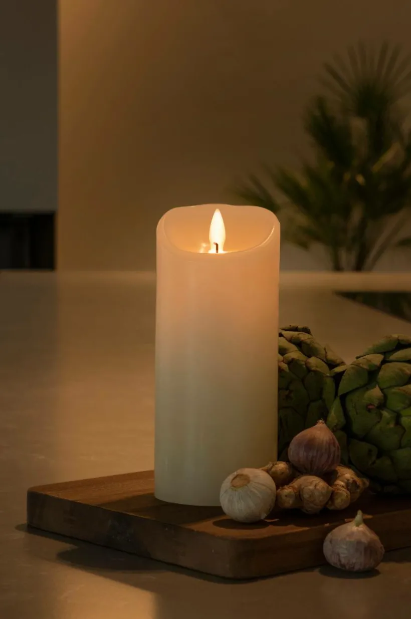 Vaxljus 7,5x17,8cm LED