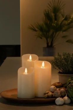 Vaxljus 7,5x17,8cm LED