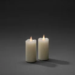 Vaxljus 5x10cm LED 2st