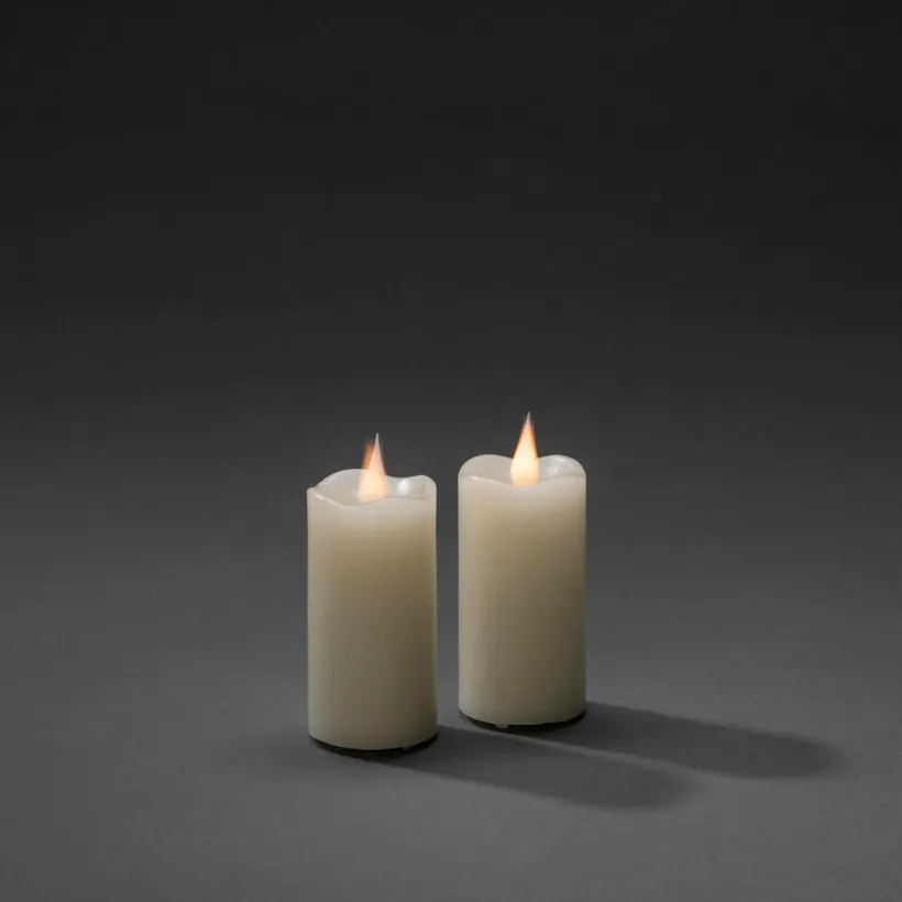 Vaxljus 5x10cm LED 2st