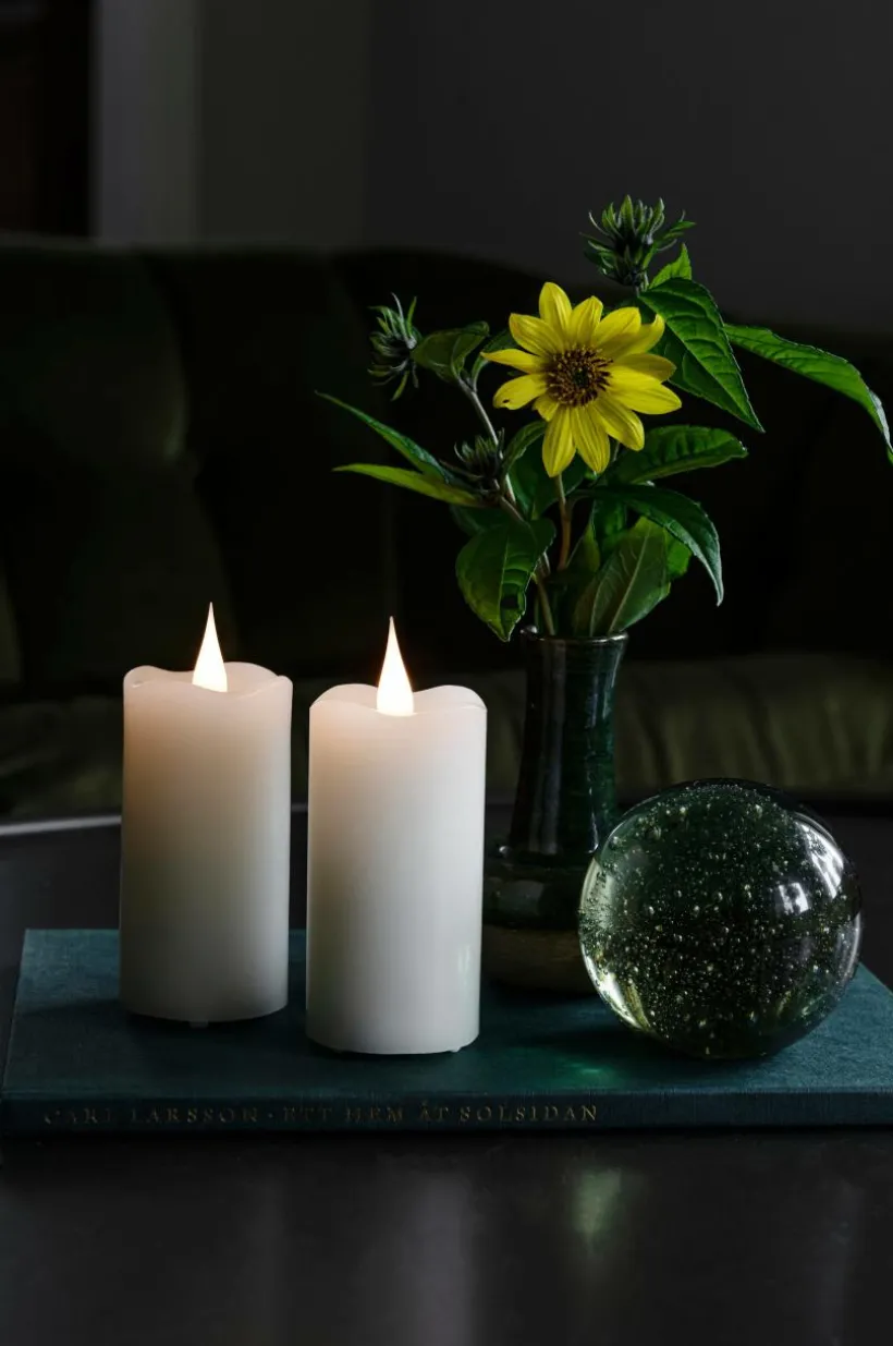 Vaxljus 5x10cm LED 2st