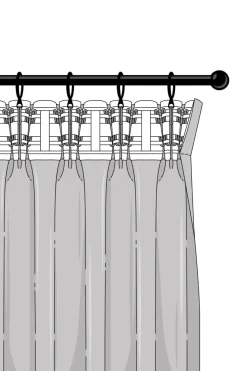 WATERS Multifunktionsgardin 2-pack