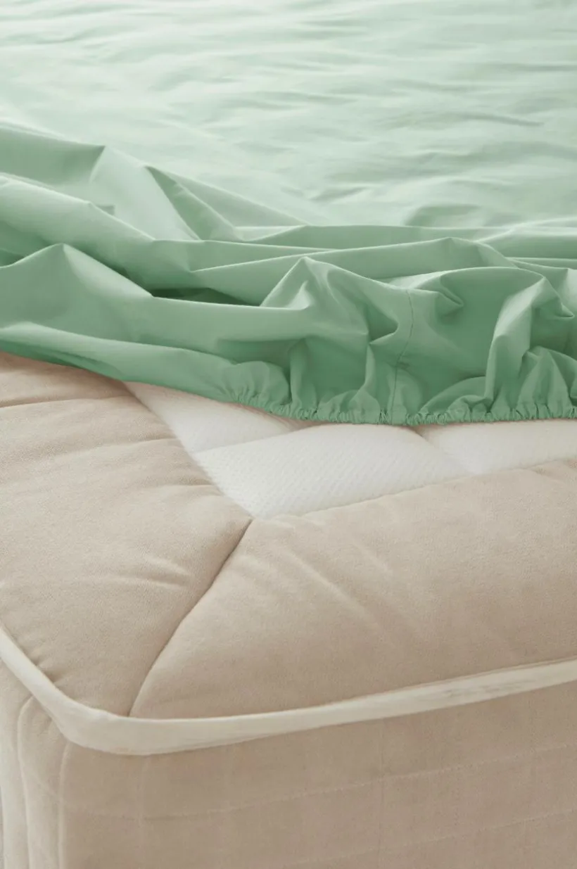 ZACK PERCALE Dra-på-lakan, Hög Madrass - Ekologisk